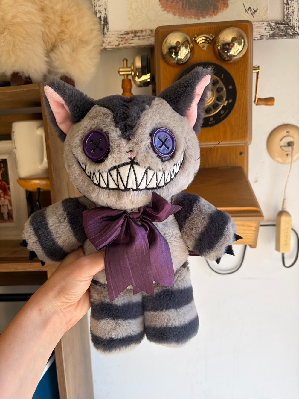 American Mcgees Victorian Cheshire Cat plushie dreadfuls - Picture 2 of 9